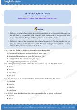 Đề thi giữa kì 2 Lịch sử và Địa lí 6 - Đề số 3